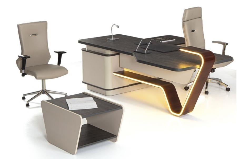 KON-2020 250X195X75 YÖNETİCİ MASASI+SEHPA