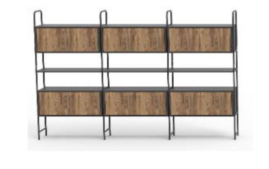 SRS-NOAHS HAVANA DLP 074 KİTAPLIK VE DOSYA DOLAP 248X38X190