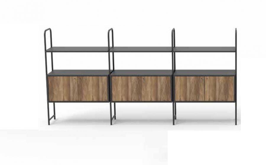 SRS-NOAHS HAVANA DLP 070 KİTAPLIK VE DOSYA DOLAP 248X38X125