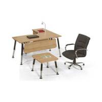 KON-MICRO BERIL 140X150X75 ETAJERLİ ÇALIŞMA MASASI+SEHPA