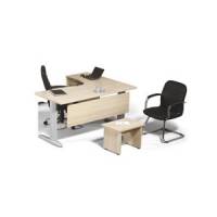 KON-MICRO LOTUS 160X130X75 ETAJERLİ ÇALIŞMA MASASI+SEHPA