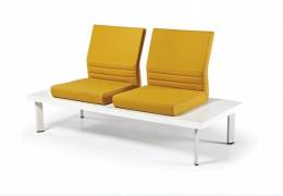 KON-SAFRAN İKİLİ BEKLEME KOLTUĞU SEHPALI